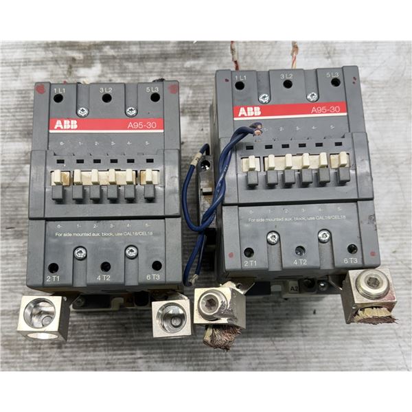 (2) ABB Robotics #A95-30-01E-84 Contactors