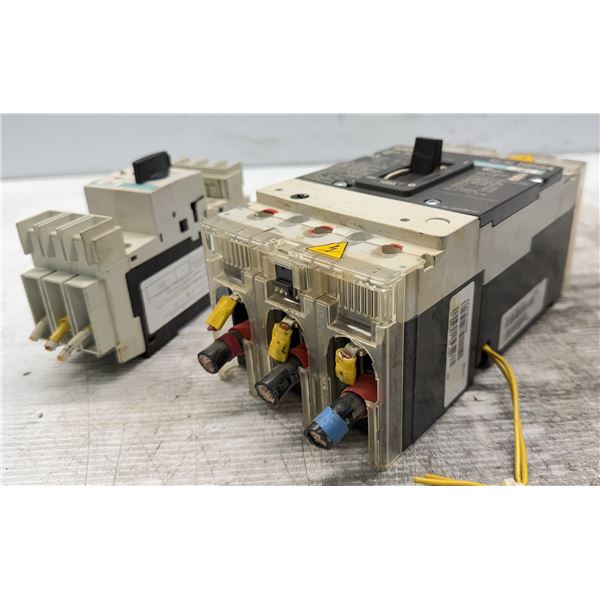 Lot of (2) Siemens Circuit Breakers #3RV1821-OBD10 & #3VL2110-2KN30-0AA0