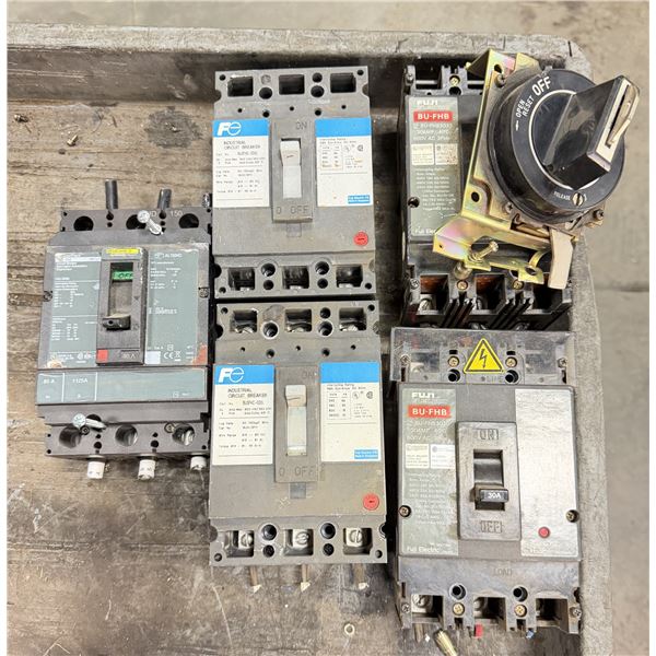 Lot of (5) Misc. Circuit Breakers