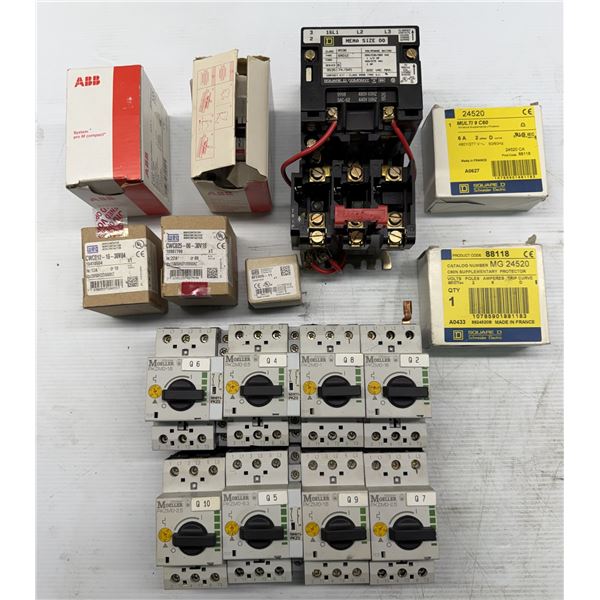 Lot of Misc. ABB, Weg, Square D & Moeller Items