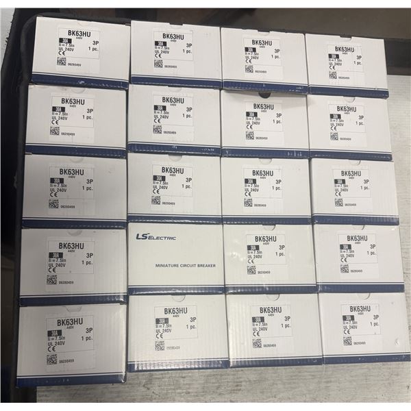Lot of (20) LS Electric #BK63HU Miniature Circuit Breakers
