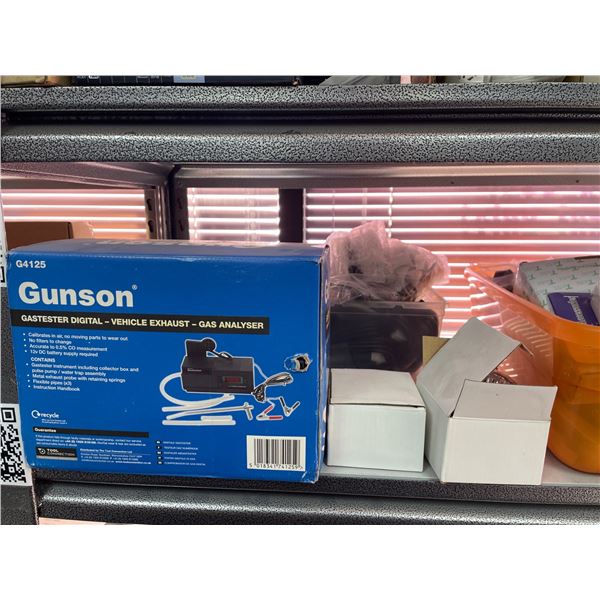 Lot of Gunson Gastester Digital Q4125 and Assorted Automotive and Camping Devices