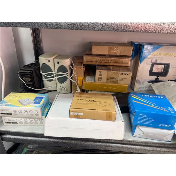 Lot of AssortedÂ Electronics and Accessories Including Wireless Rear View System