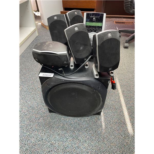 Logitech Z-5500 5.1 Surround Sound Speaker System with Subwoofer and Control Console