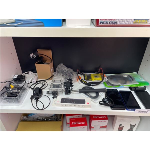 Lot of AssortedÂ Electronics Including Cameras, Smartphones, and Accessories