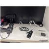 Image 2 : Lot of AssortedÂ Electronics Including Camera Accessories, Power Strips, and Tripods