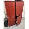 Image 2 : 36inx20inx57-1/2in Wooden Storage Cabinet With Contents