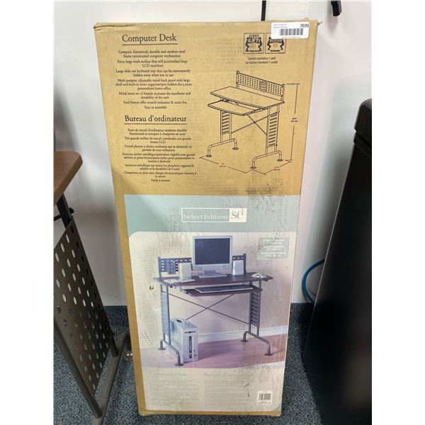Sauder Computer Desk with Steel Frame and Work Surface
