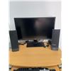 Image 2 : Complete Desktop Computer Setup with Desk, Monitor, Speakers, Keyboard, and Tower