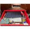 Image 2 : CleverMade Collapsible Crate With Label Maker, Solar Panel, and Accessories