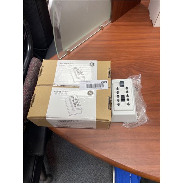 Lot of 2 GE AccessPoint KeySafe Cabinet Digital Lock 7091