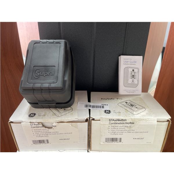 Lot of 2 Supra KeySafe S7 Pushbutton Combination Key Box