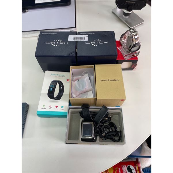 Lot of AssortedÂ Smart and Digital Watches with Accessories