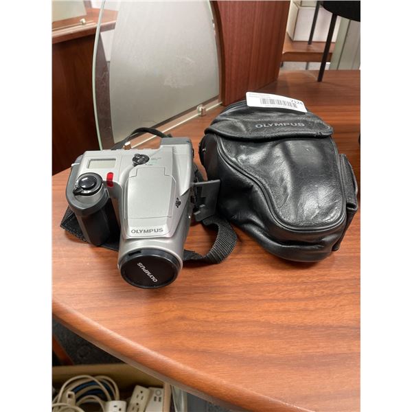 Olympus Digital Camera with Carrying Case and Strap