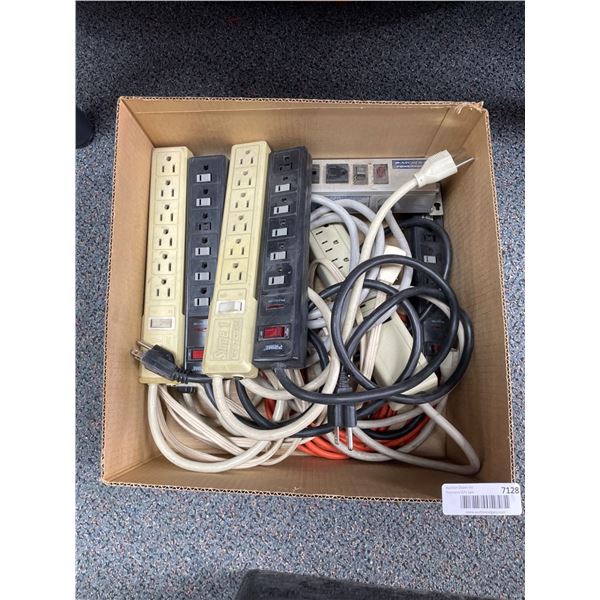 Lot of AssortedÂ Power Strips and Extension Cords