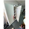 Image 2 : 48inx20inx72in White Storage Cabinet with Shelving