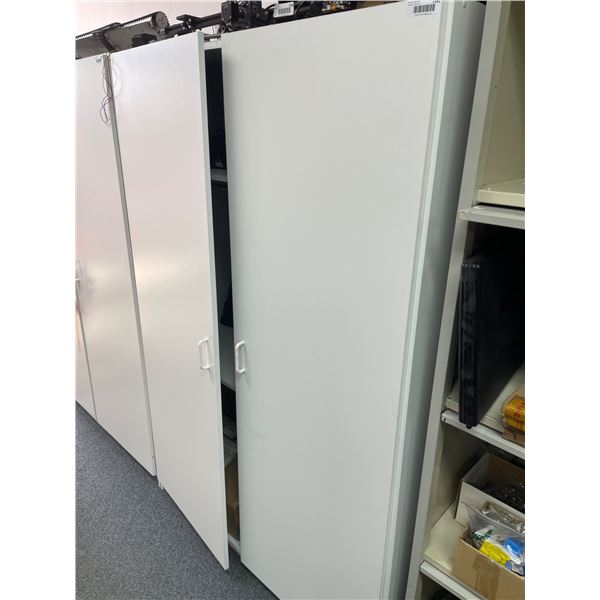 48inx20inx72in White Storage Cabinet with Shelving