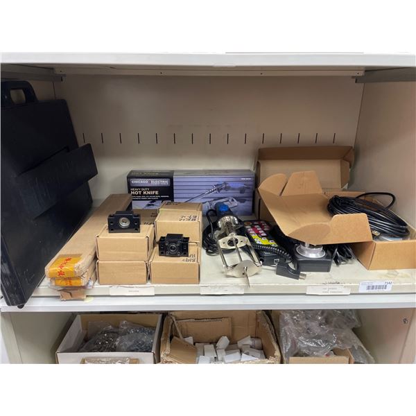 Lot of Assorted Chicago Electric Power Tools Heavy Duty Hot Knife, Linear Bearing Blocks, and Machin