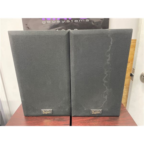 Lot of 2 Acoustic Profiles PSL-52B Stereo Speakers