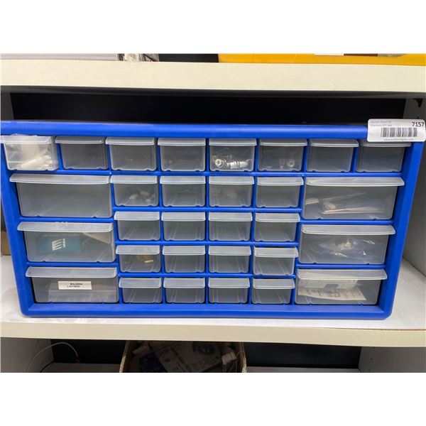 Multi-Drawer Plastic Storage Organizer With Clear Drawers