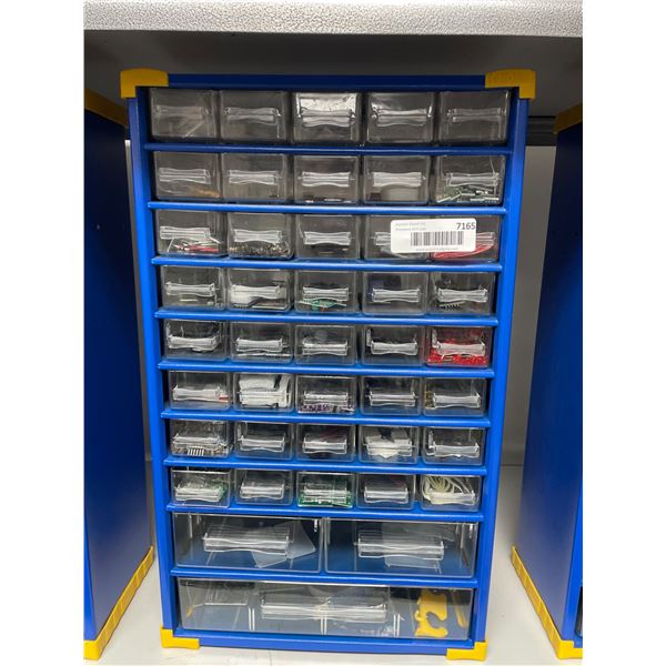 Multi-Drawer Hardware Organizer with Transparent Panels