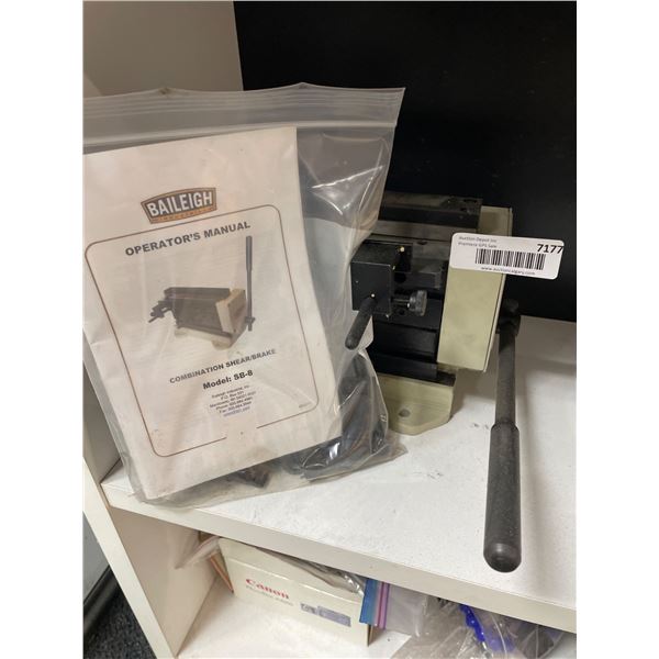 Baileigh SB-8 Combination Shear Brake Metalworking Tool