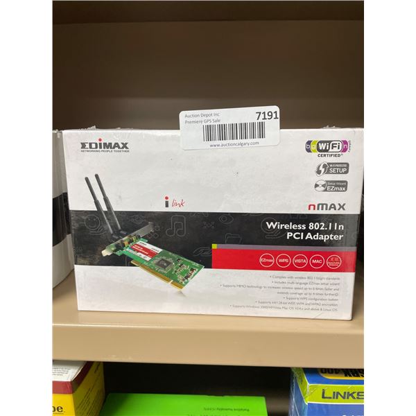 Lot of 4 Edimax Wireless 802.11n PCI Adapter with iLink Technology