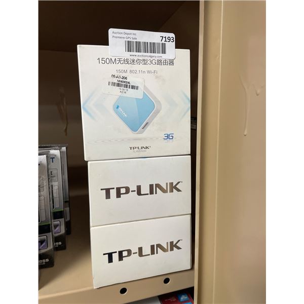 Lot of 3 TP-Link 150M Wireless 3G Portable Router â€“ Model TL-MR3020
