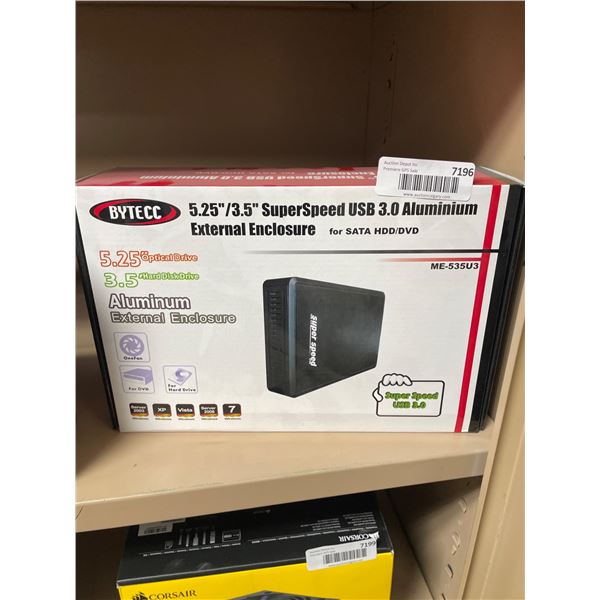 Bytecc ME-535U3 5.25in/3.5in SuperSpeed USB 3.0 Aluminum External Enclosure
