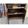 Image 2 : Dark Wood Cabinet With Storage And Shelving