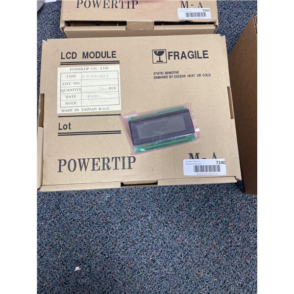 Lot of 2 Powertip P-100A-R-SEAR-2 LCD Module