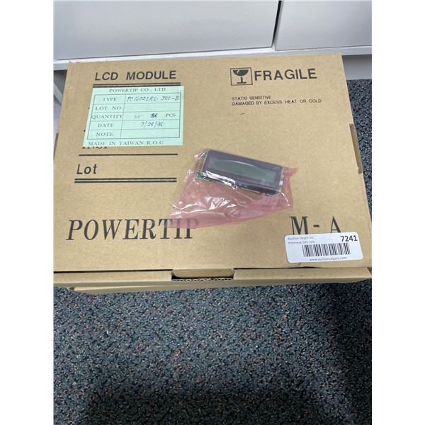 Lot of 2 Powertip PWC1602LR-BWB-JQ LCD Modules