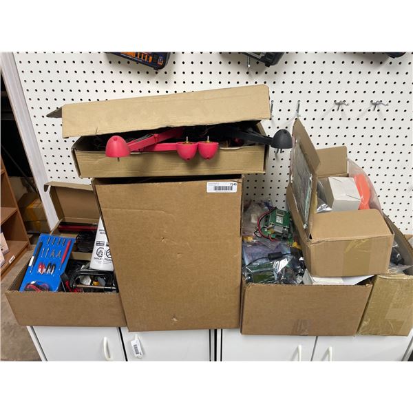 Lot of Assorted Miscellaneous Electronic Components, Tools, and Accessories