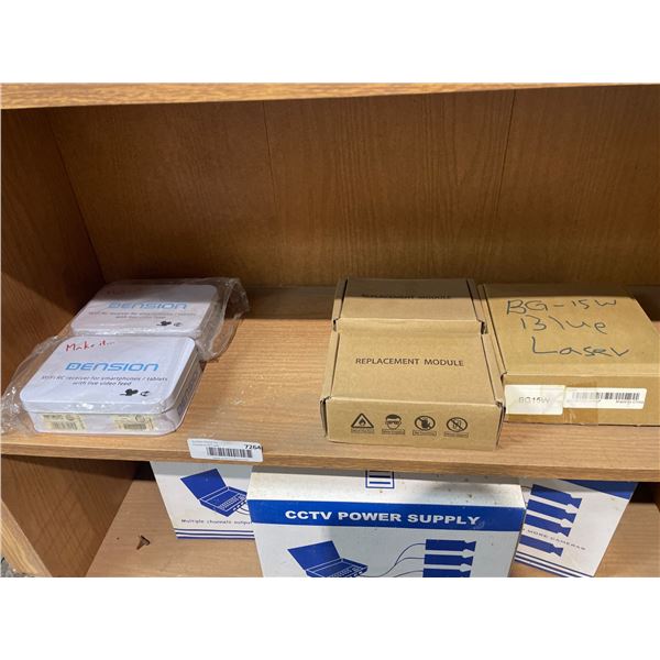 Lot of Assorted Electronics Includiing Dension WiFi RC Receiver and NEJE Module Kit Lot