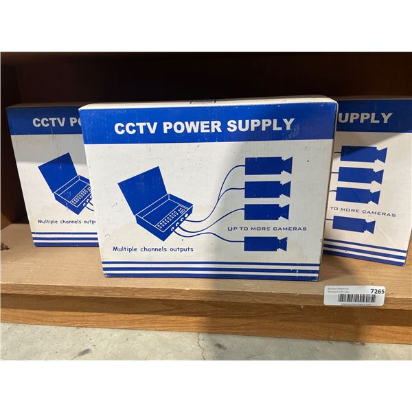Lot of 3 CCTV Power Supply With Multiple Channel Outputs And Protections