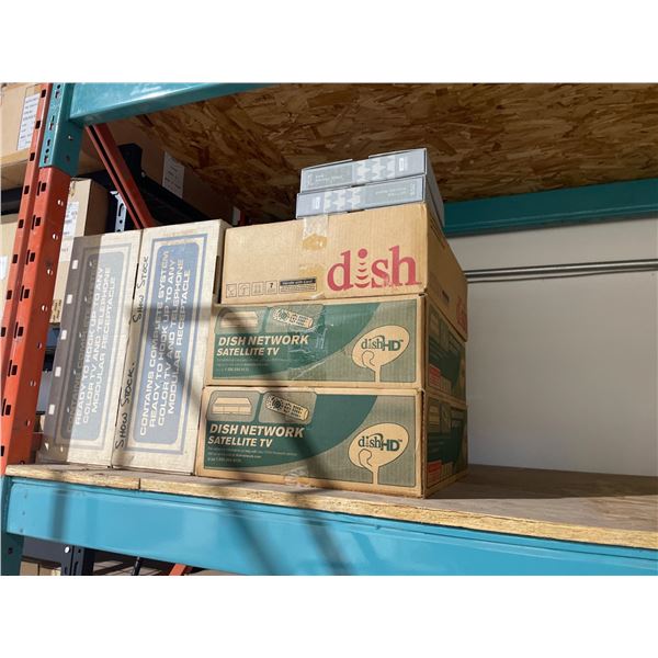 Lot of Assorted of Dish Network Satellite TV Equipment And Miscellaneous Electronics