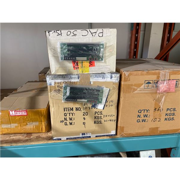 Lot of AssortedÂ Various Items Including Loud Alarm Horns, Lights, and Miscellaneous Electronics