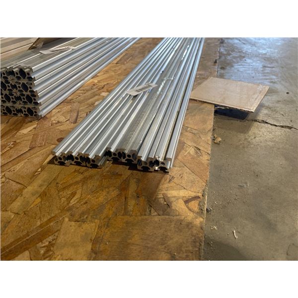 Lot of 6 Aluminum T-Slot Extrusions 3/4 Inch x 3/4 Inch x 106 Inches