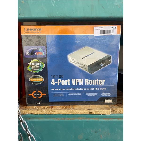 Linksys 4-Port VPN Router Model BEFSX41