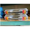 Image 3 : Lot of 2 Stackable Plastic Storage Containers with Dividers and Locking Clips