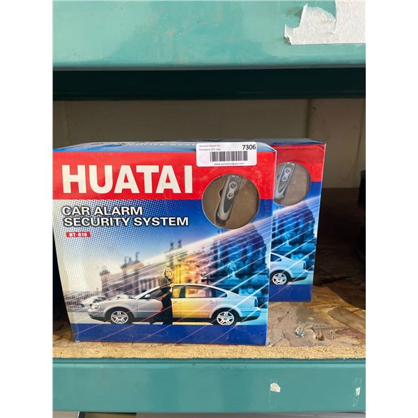 Lot of 2 Huatai Car Alarm Security System With Remote Key Fobs