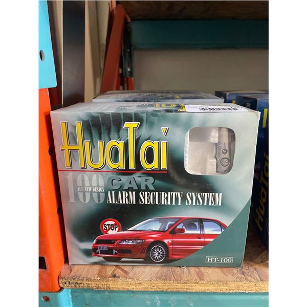 Lot of 2 Huatai HT-100 Car Alarm Security System with Remote Key Fob