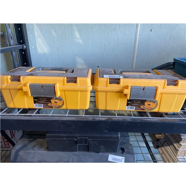 Lot of 2 Plano 13-Inch Tool Storage Boxes