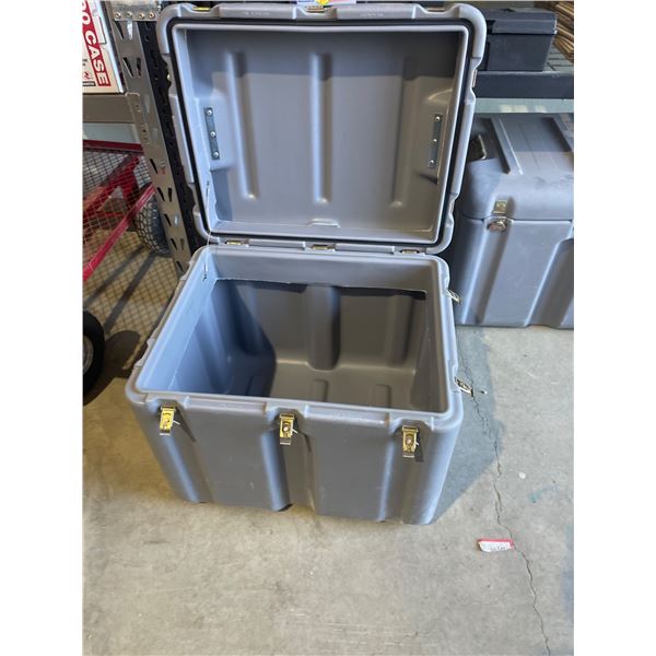 Hardigg Gray Storage Case with Metal Latches and Hinges