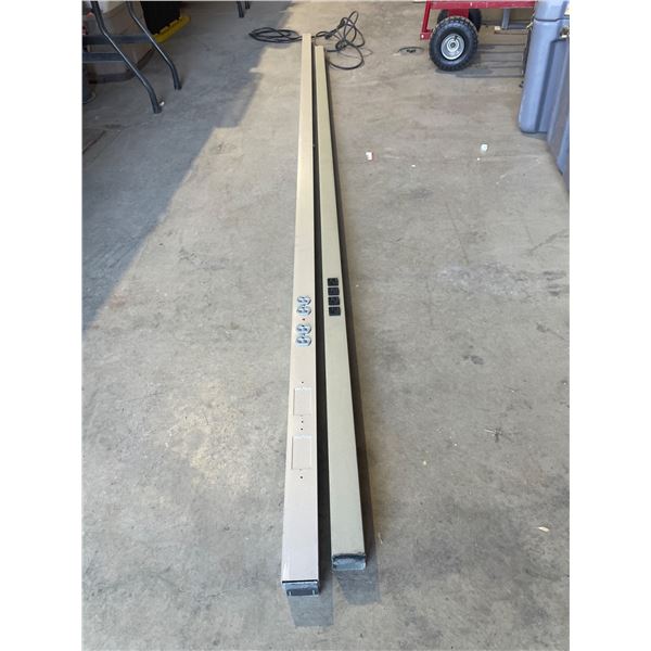 Two Long Power Strips with Multiple Outlets and Cords