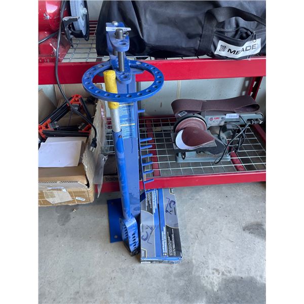 Compact Floor Pipe Bender with Scroll Bending Accessory