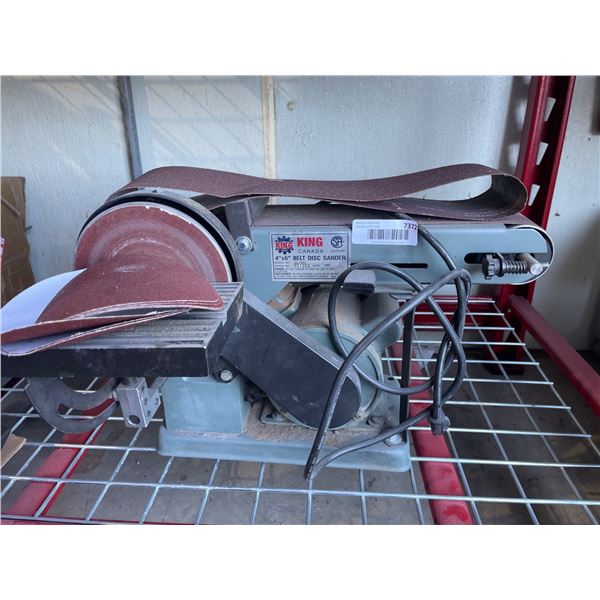 King Canada 4 x 6 Inch Belt Disc Sander, Model KC-3105C