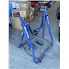 Image 2 : Blue Fitness Glider Machine With Dual Pedal Design
