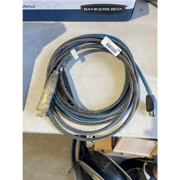 Lot of 2 Extension Cord with Plug and Socket