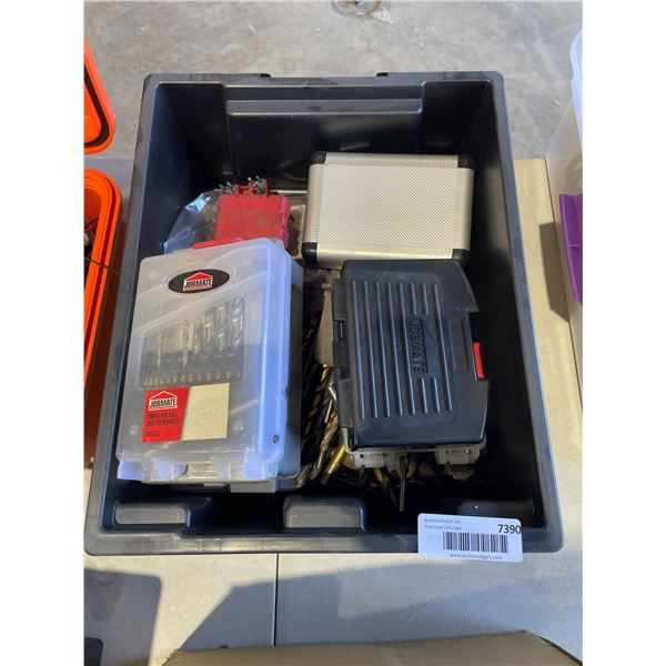 Lot of AssortedÂ Drill Bit and Tool Sets with Storage Containers